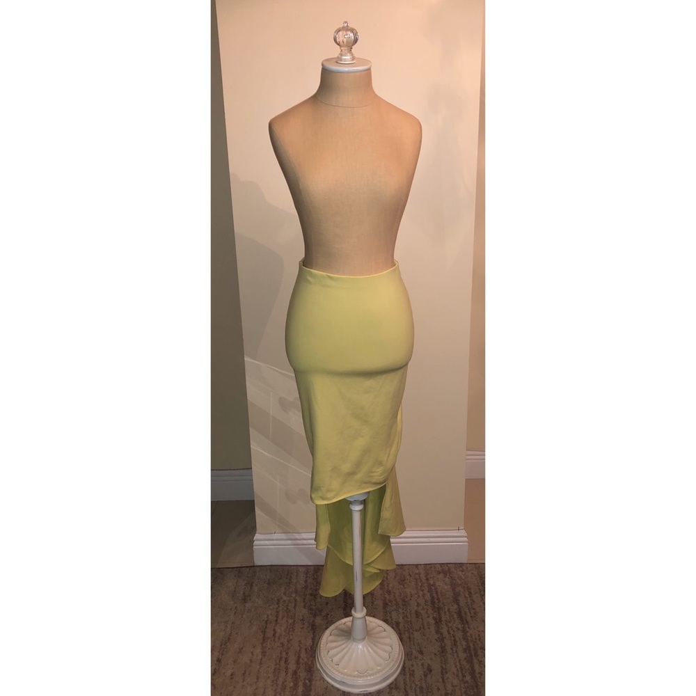 Bebe neon green mermaid skirt